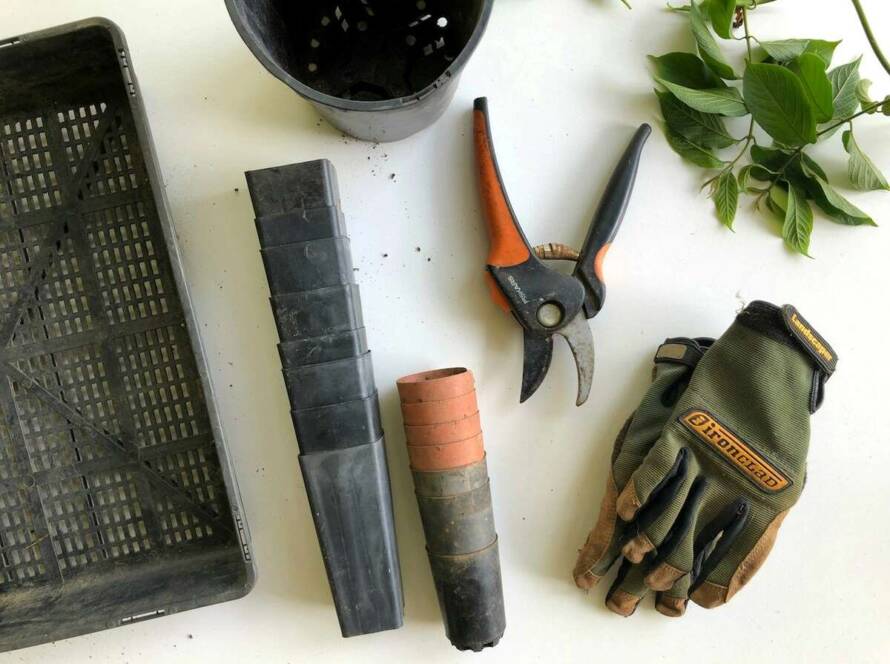 Gardening tools and materials