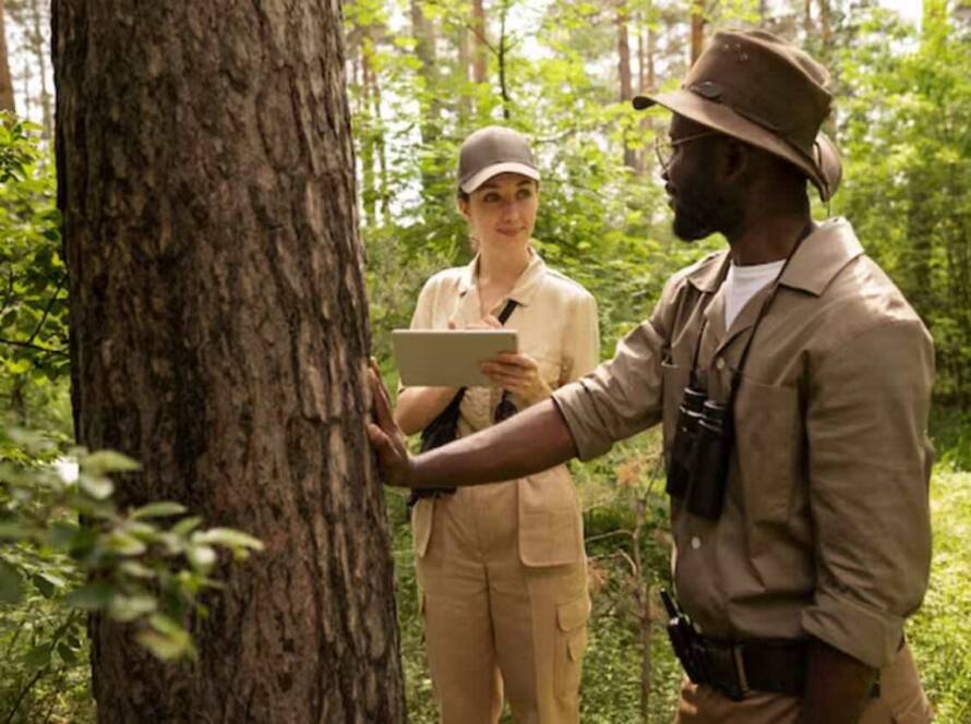 Arborists are conducting tree inspections